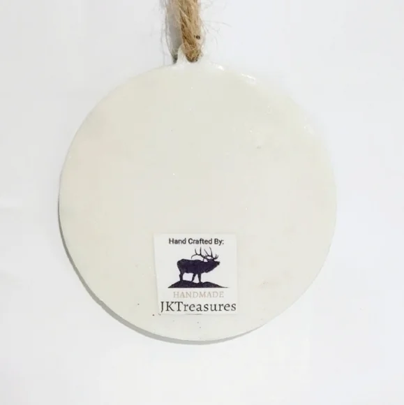 Merry Weedmas Green and White Hand Holiday Ornament - Picture 5 of 5